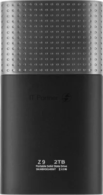 Внешний SSD Netac Z9, 2TB, USB 3.2 Gen 2 Type-C, R/W 550/480, черный