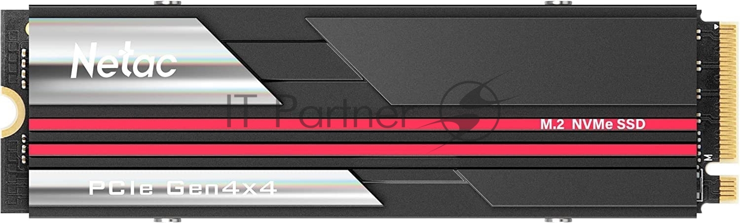 Накопитель SSD Netac NV7000, 2Tb, M.2 2280, PCIe 4.0 x4, NVMe, R/W 7200/6800, с радиатором