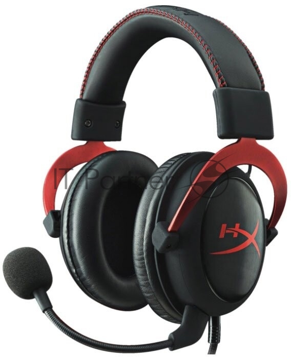 Гарнитура HyperX Cloud II красный, проводная, совместимость с консолями