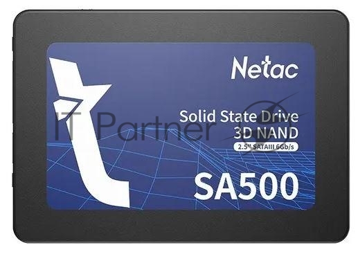 Накопитель SSD Netac SA500, 480Gb, SATA III, 2.5", R/W 520/450