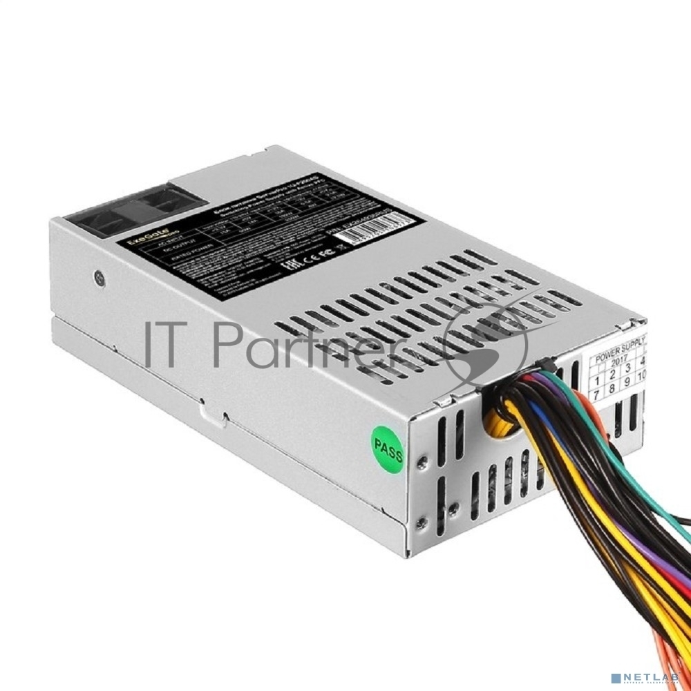 Блок питания серверный 450W ExeGate EX292219RUS ServerPRO-1U-F450AS (Flex ATX, APFC, КПД 80% (80 PLUS), 4cm fan, 24pin, 4pin, 3xSATA, 2xIDE)