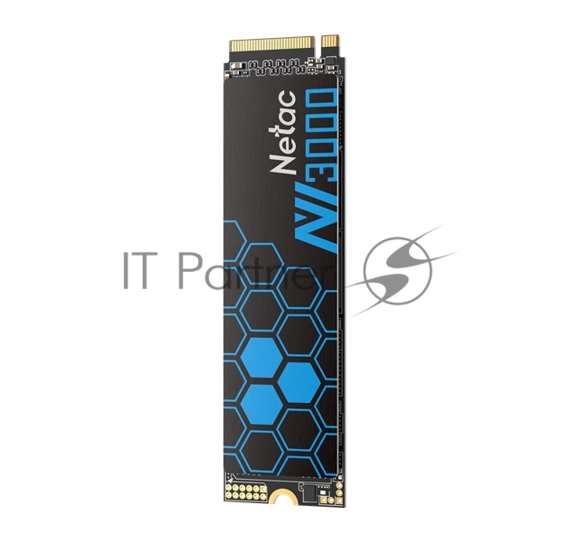 Накопитель SSD Netac NV3000, 2Tb, PCIe 3.0 x4, M.2 2280, NVMe, R/W 3100/2100, с радиатором