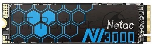 Накопитель SSD Netac NV3000, 2Tb, PCIe 3.0 x4, M.2 2280, NVMe, R/W 3100/2100, с радиатором