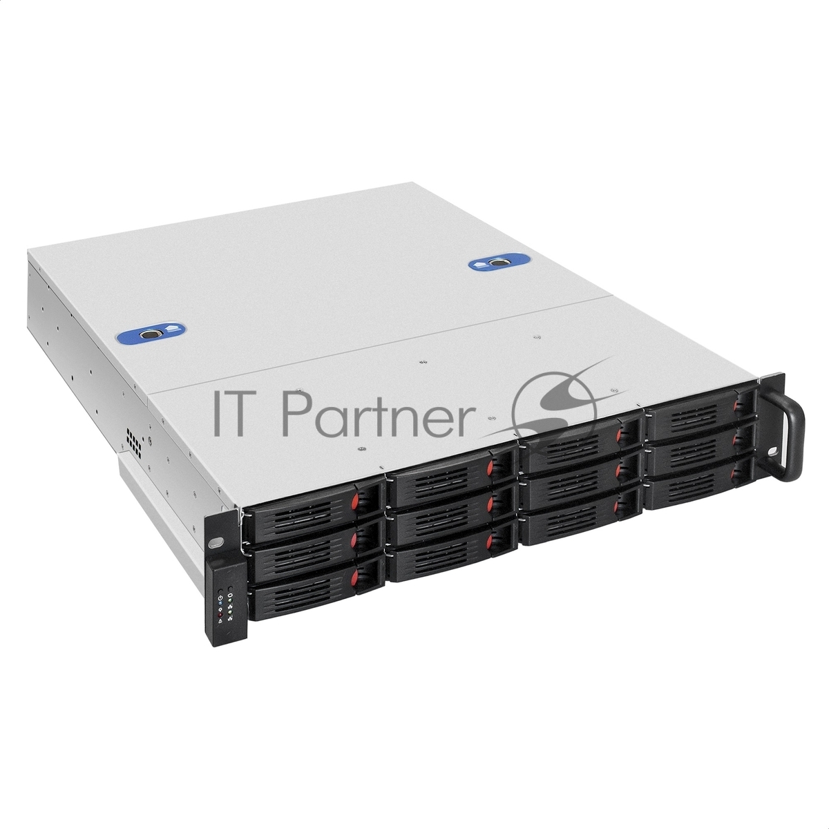 Серверный корпус ExeGate Pro EX293179RUS 2U550-HS12 (RM 19", высота 2U, глубина 550, БП 1U-1000ADS, 12xHotSwap, USB)