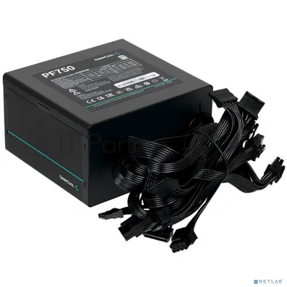 Блок питания Deepcool/GamerStorm PF750, 750Вт, 80 PLUS, 120мм, черный