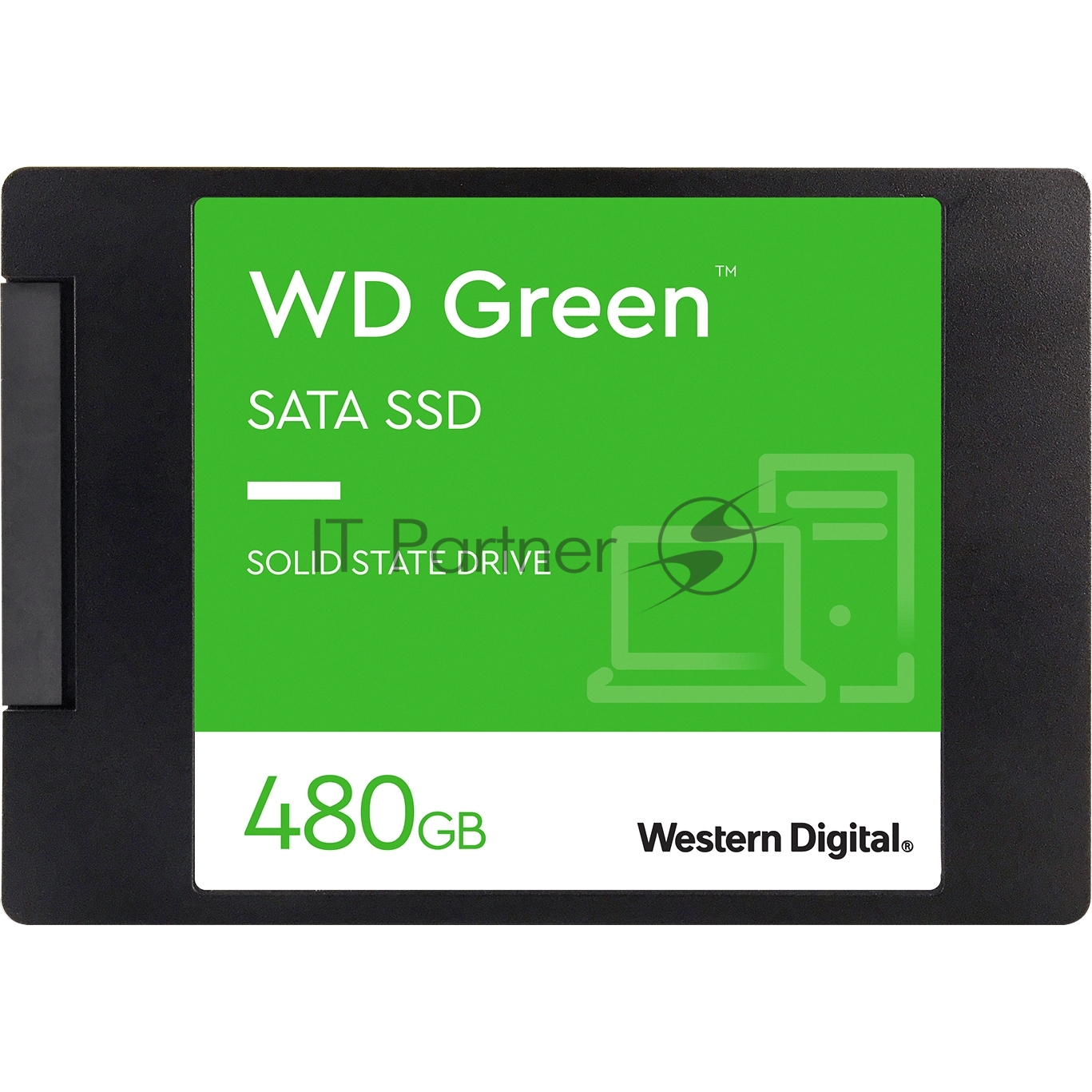 Накопитель SSD WD Green WDS480G3G0A, 480Gb, SATA III, 2.5", R/W 545/545