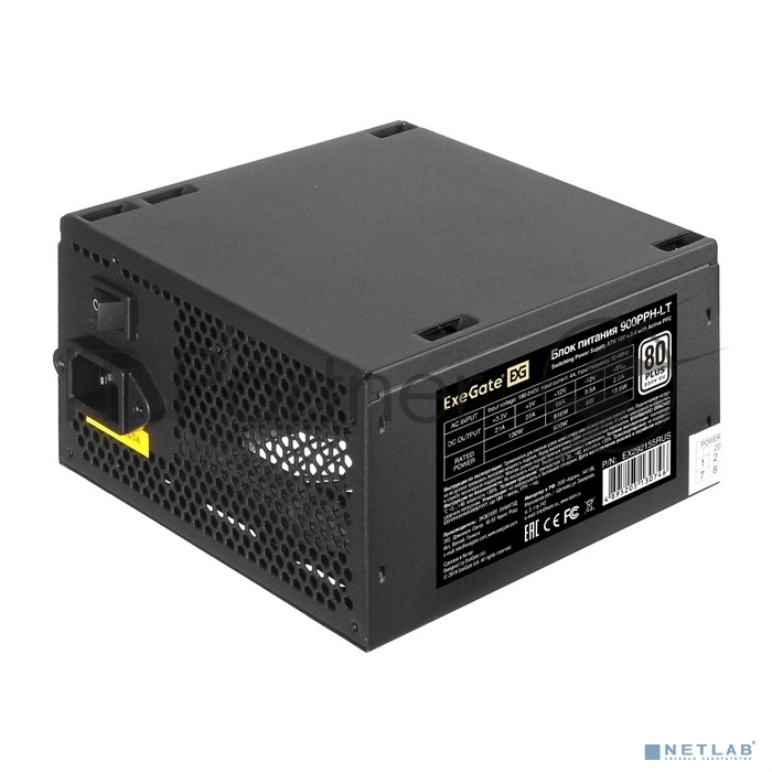 Блок питания ExeGate 900PPH-LT (EX292155RUS), 900Вт 80 PLUS, 120мм, черный