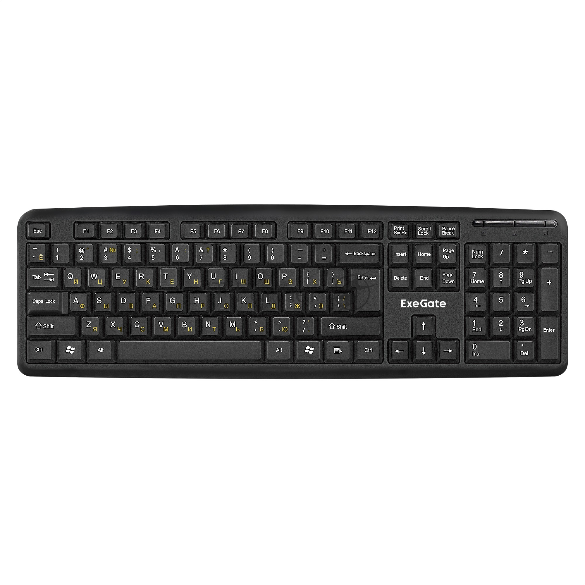 Клавиатура проводная ExeGate LY-331L (EX279940RUS), USB, черный