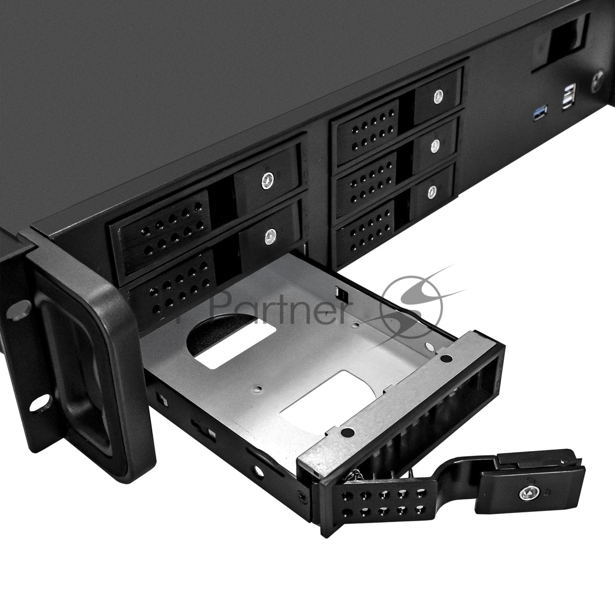 Серверный корпус ExeGate Pro 2U480-HS06 (RM 19", высота 2U, глубина 480, БП 900ADS, 6xHotSwap, USB)