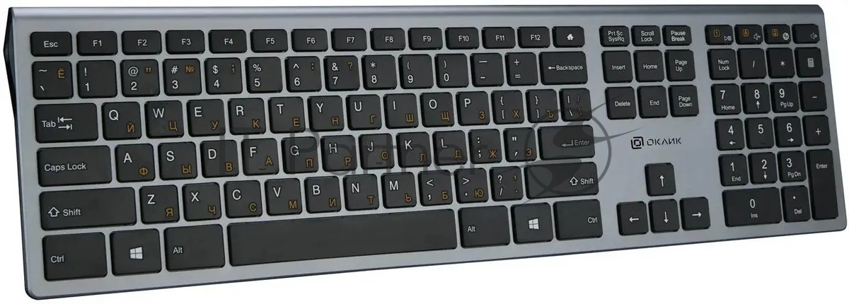 Клавиатура Oklick 890S проводная, USB Type-A, серый