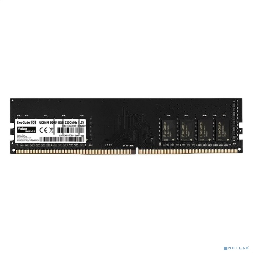Оперативная память ExeGate, DDR4, 8GB (1x8 GB), 3200 MHz, CL19, DIMM