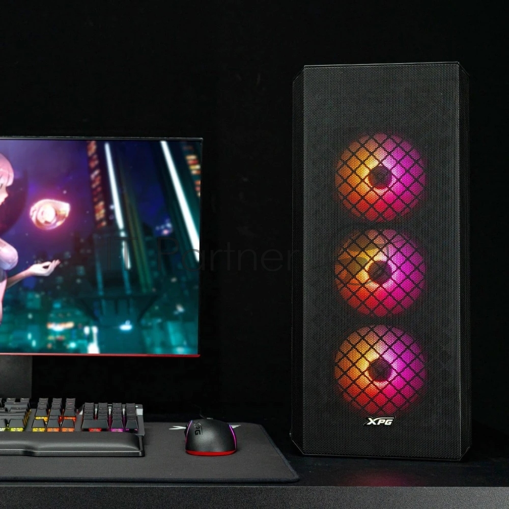 Компьютерный корпус ADATA XPG Defender-BKCWW черный Mid-Tower