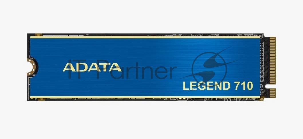 Накопитель SSD ADATA LEGEND 710, 256Gb, PCIe 3.0 x4, M.2 2280, NVMe, R/W 2100/1000, с радиатором