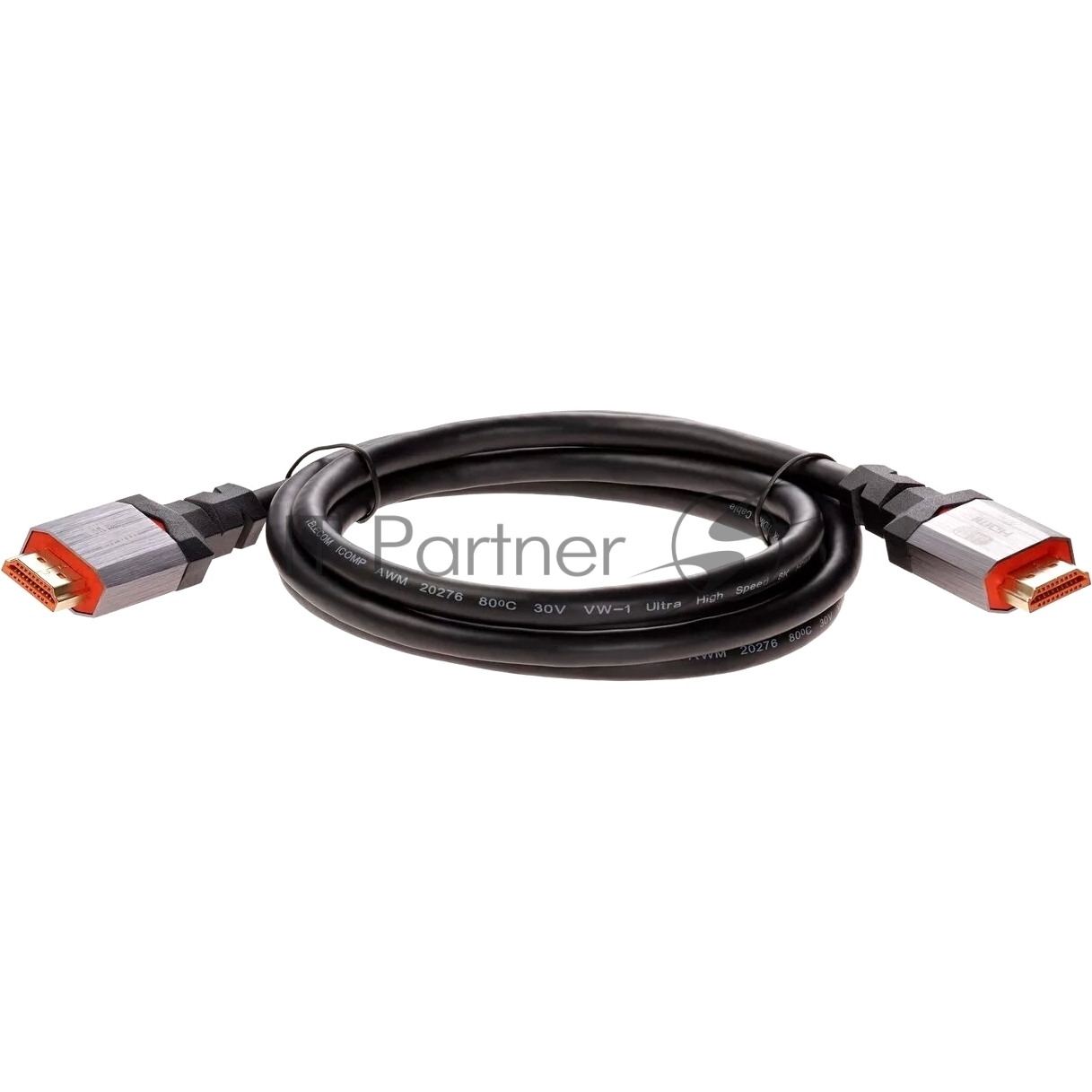 Кабель Telecom TCG365-1.5M HDMI 19M/M,ver. 2.1, 8K@60 Hz 1.5m метал разъемы