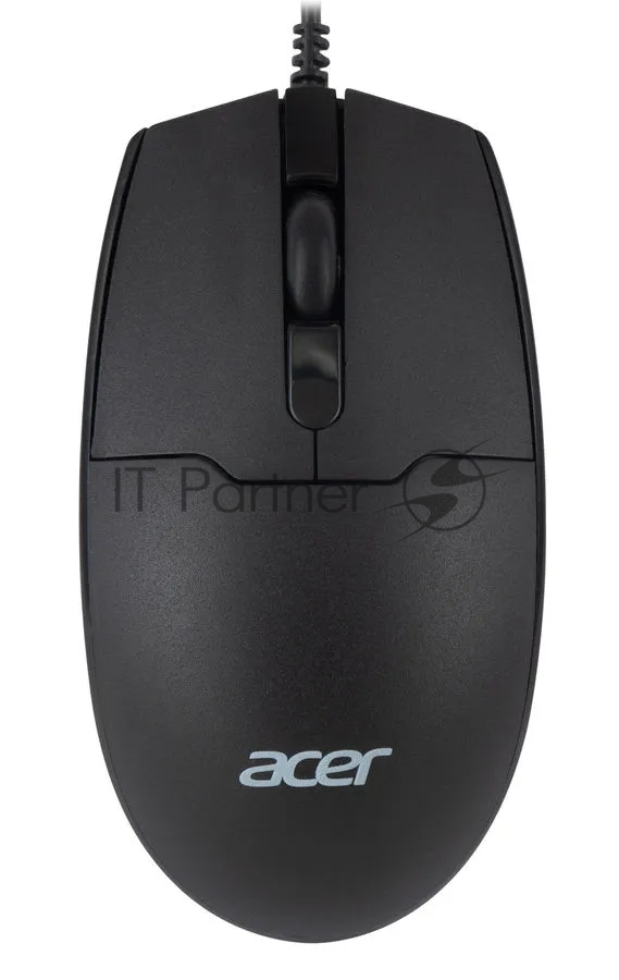 Мышь проводная Acer OMW126 черный, 1200 dpi, USB, кнопки - 3