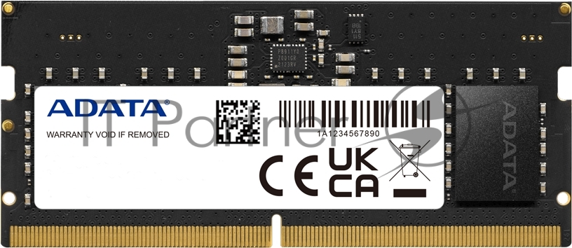 Оперативная память ADATA AD5S480032G-S, DDR5, 32GB (1x32 GB), 4800 MHz, CL40, SO-DIMM