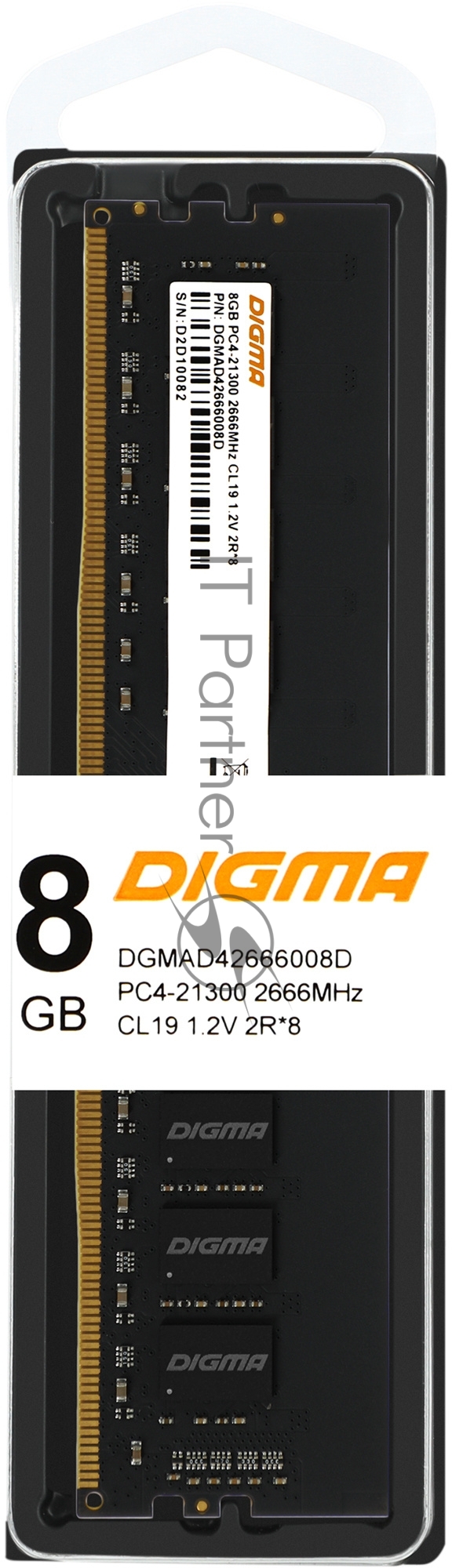 Оперативная память Digma, DDR4, 8GB (1x8 GB), 2666 MHz, CL19