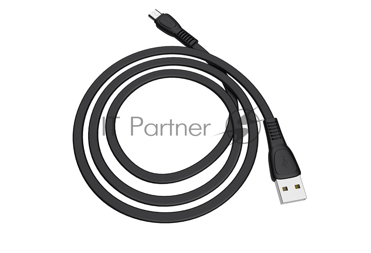 Кабель HOCO USB X40 Noah для Micro USB, 2.4А, 1 м, черный