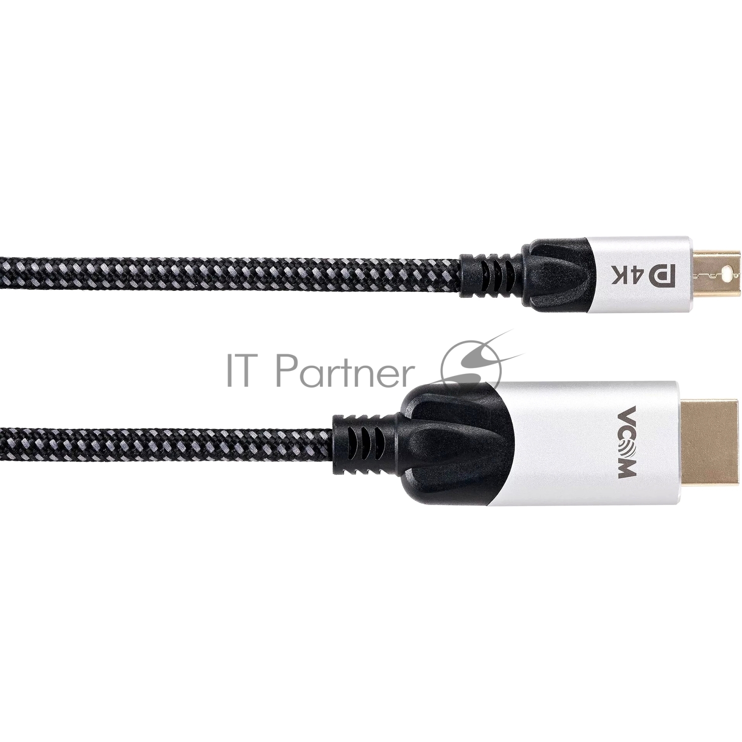 Кабель-переходник miniDisplayPort M-> HDMI M 4K@60Hz 1,5 м VCOM