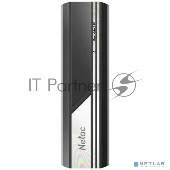 Внешний SSD Netac ZX10, 500 Gb, USB 3.2 Gen 2 Type-C, R/W 1050/1050, черный