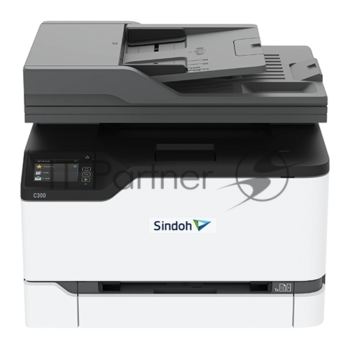 МФУ лазерное Sindoh C300, A4, цветной, печ. 24 стр/мин., скан. до 20 стр/мин (цвет.) 45 стр/мин (ч/б), 2400 x 600 dpi, USB, Ethernet, Wi-Fi