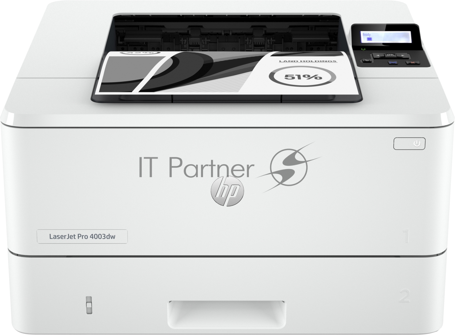 Принтер лазерный HP LaserJet Pro M4003dw (2Z610A), A4, ч/б, до 40 стр/мин., 1200 x 1200 dpi, USB, RJ-45, Wi-Fi, Air Print, Mopria