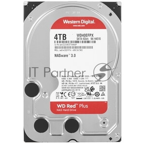 Жесткий диск Western Digital SATA 4Tb 5400 6Gb/S 256MB RED PLUS