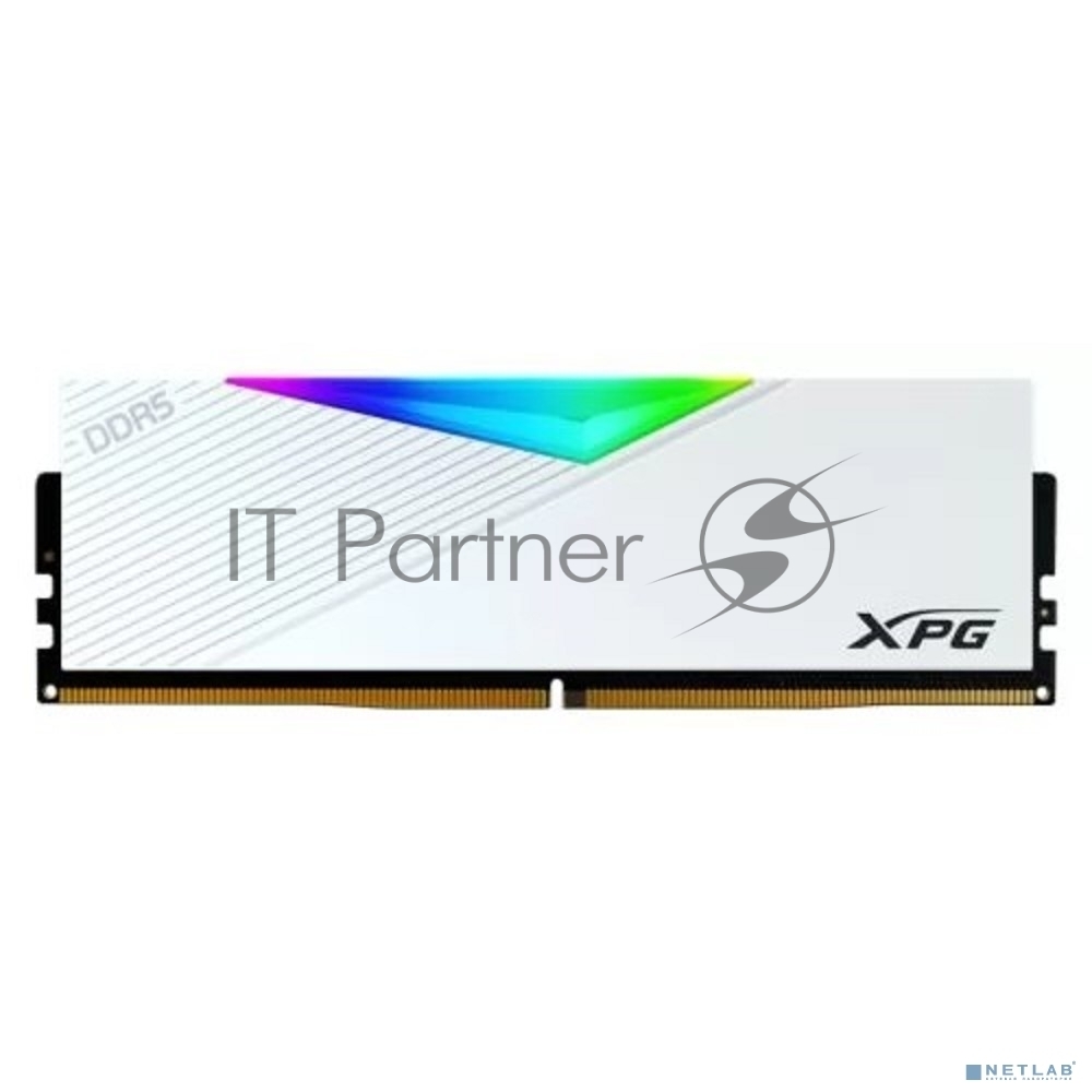 Оперативная память XPG Lancer, DDR5, 64GB (2x32GB), 6000MHz, CL30, DIMM, с радиаторами, RGB, белый