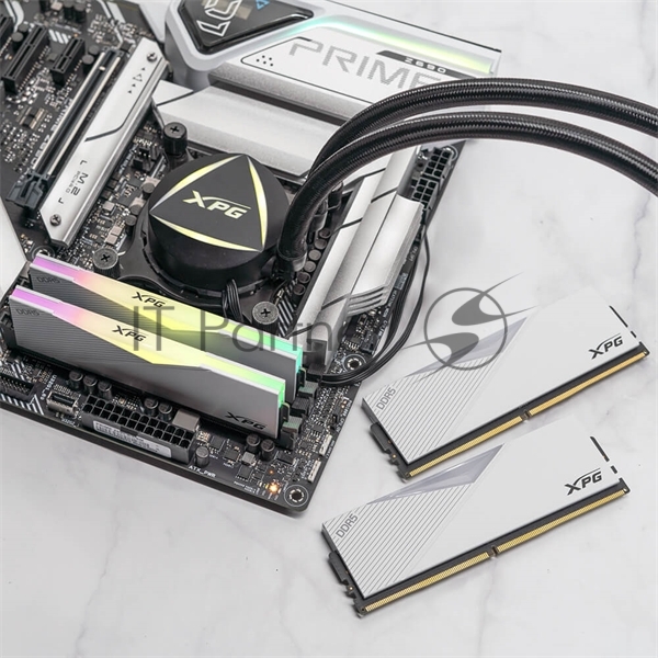 Оперативная память XPG Lancer, DDR5, 32Gb (2x16Gb), 6000MHz, CL30, DIMM, с радиаторами, RGB, белый