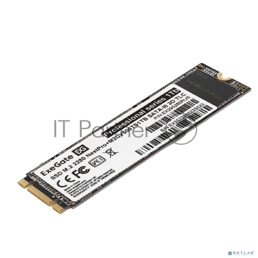 Накопитель SSD ExeGate, 1Tb, M.2 2280, SATA, R/W 551/480