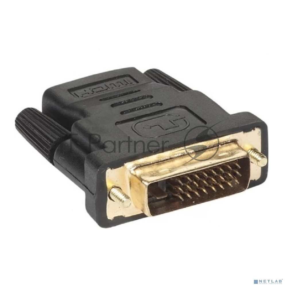 Переходник HDMI-DVI ExeGate EX-A-HDMI-DVI-1 (19F/19M, позолоченные контакты)