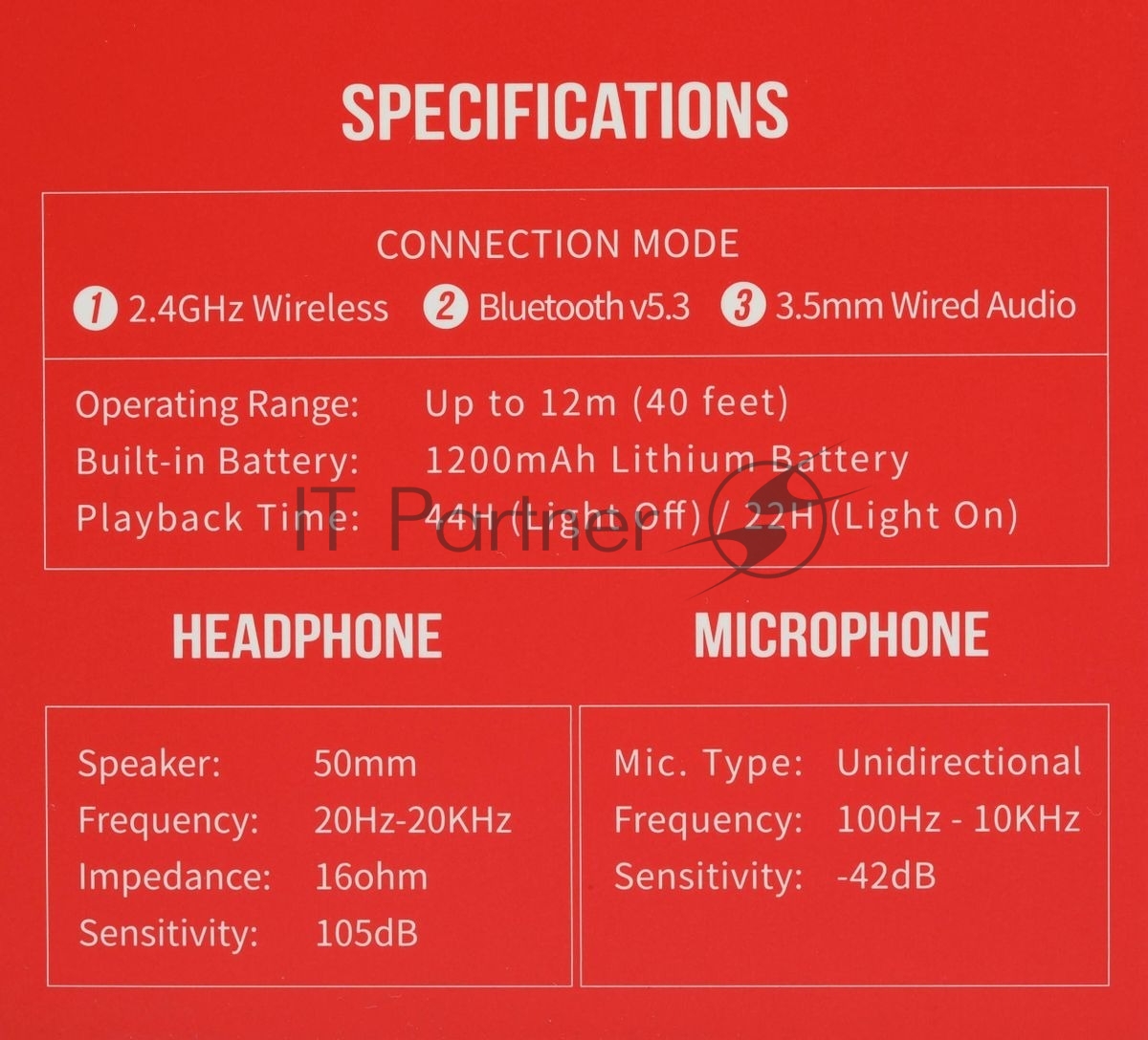 Гарнитура Bloody MR720 чёрный, беспроводная + проводная, радиоканал/Bluetooth/mini jack 3.5 мм, до 44 ч, подсветка