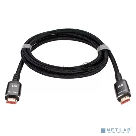 Кабель iOpen HDMI 19M/M,ver. 2.1 8KX60Hz (Econom) оплетка 2m ACG859B-2.0