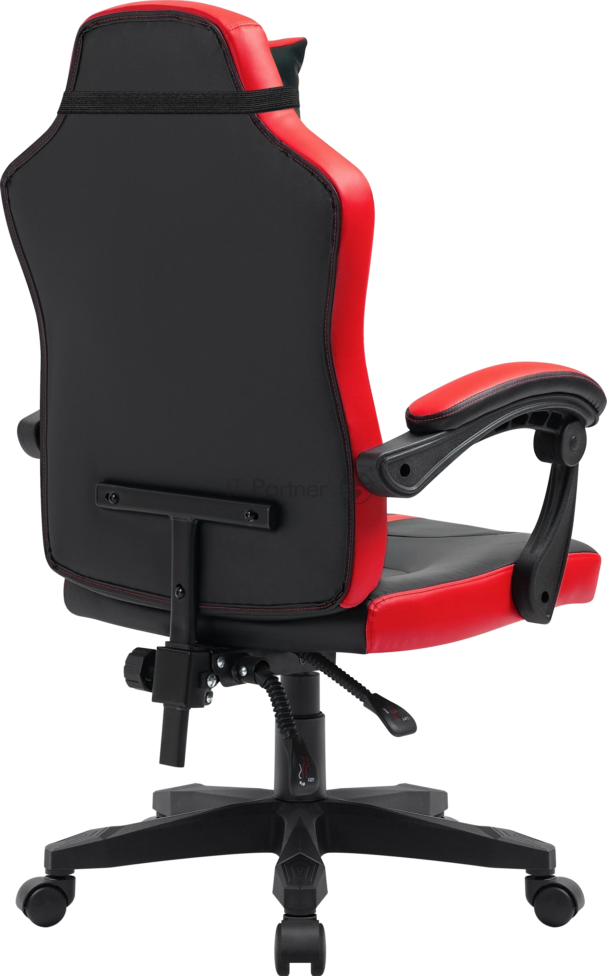 Кресло Defender MERCURY BLACK/RED черный/красный, экокожа