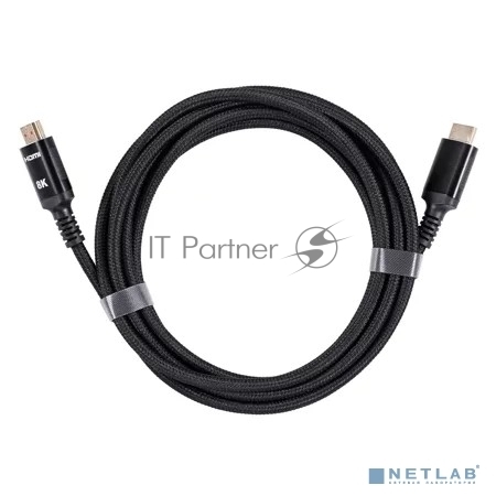 Кабель iOpen HDMI 19M/M,ver. 2.1 8KX60Hz (Econom) оплетка 3m ACG859B-3.0
