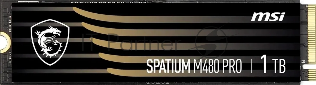 Накопитель SSD MSI SPATIUM M480 PRO, 1000Gb, M.2 2280, PCIe 4.0 x4, NVMe, R/W 7400/6000