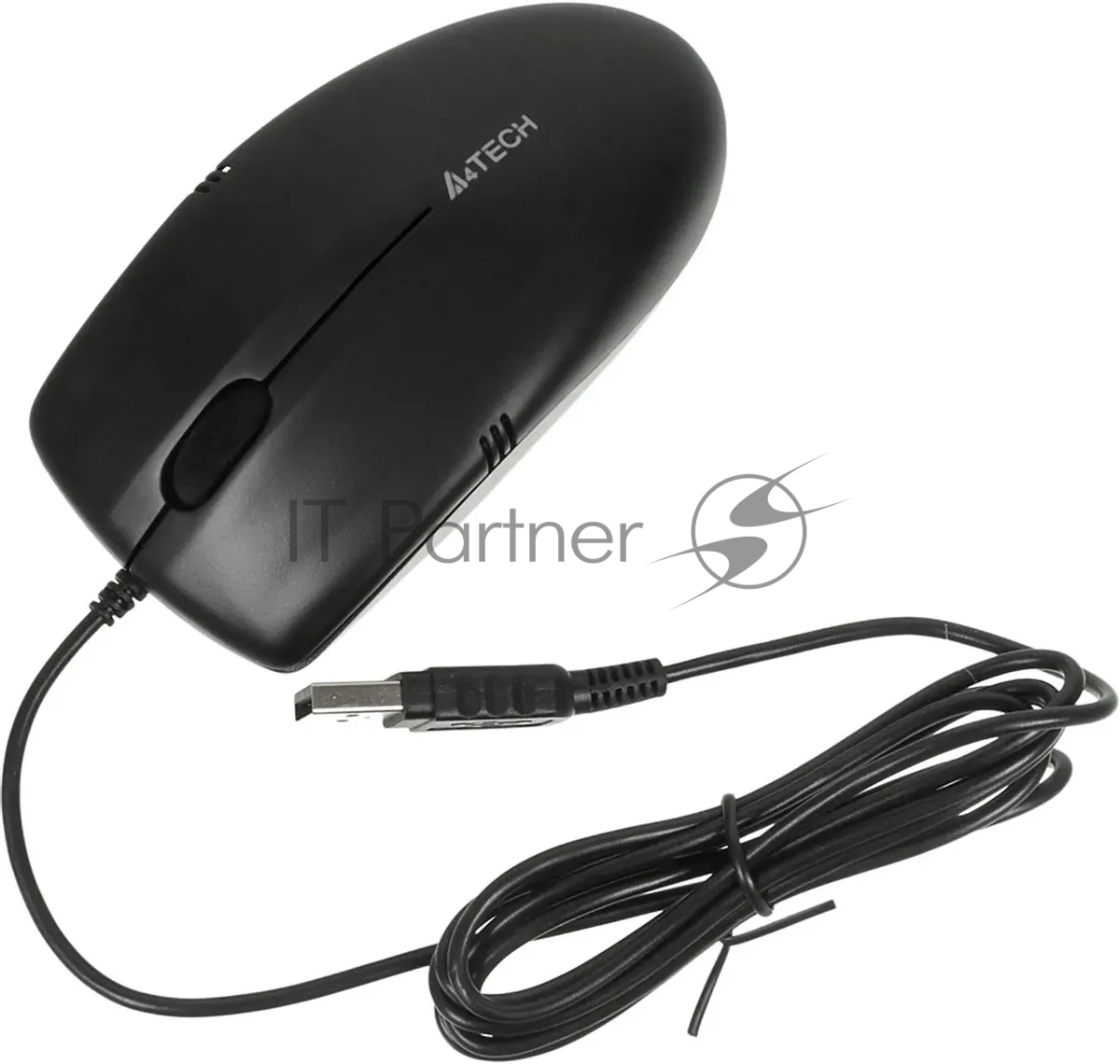 Мышь проводная A4Tech OP-530NUS черный, 1200 dpi, USB, кнопки - 3