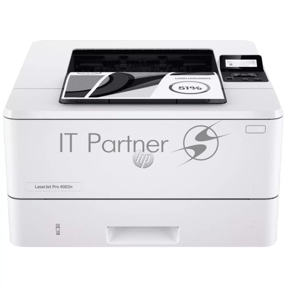 Принтер лазерный HP LaserJet Pro 4003n (2Z611A), A4, ч/б, печ. до 40 стр/мин., 1200 x 1200 dpi, USB, RJ-45, Air Print, Mopria