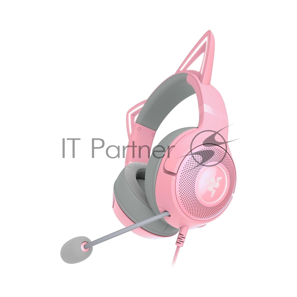 Гарнитура Razer Kraken Kitty V2 Quartz розовый, проводная, USB, подсветка