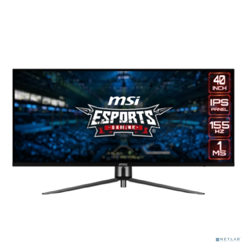 Монитор 40" MSI MAG401QR IPS 3440x1440, 155 Гц, 1 мс, 21:9, 400 кд/м², 2xHDMI 2.0, DP, USB-C, USB Hub, динамики, черный