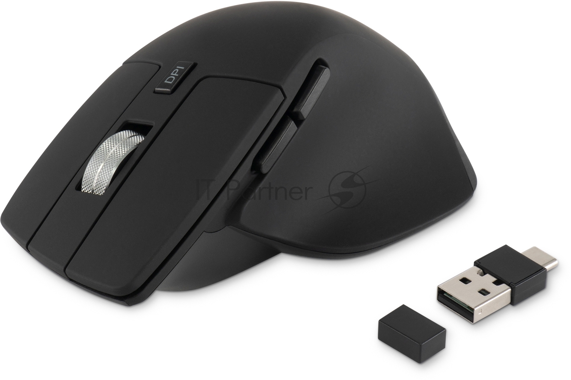 Мышь беспроводная Oklick 503MW черный, 2400 dpi, радиоканал, Bluetooth, USB, кнопки - 6