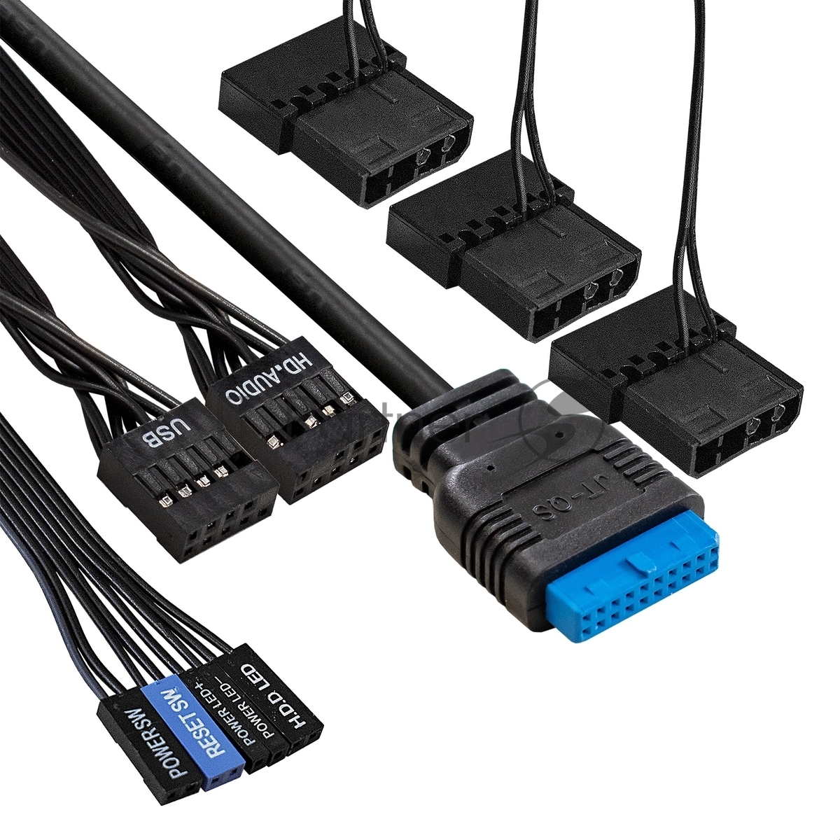 Компьютерный корпус Miditower ExeGate EVO-5001A (ATX, без БП, 2хUSB+1хUSB 3.0+HD Audio, черный, 3 вент.12см с RGb подсветкой, боковая панель - закаленное стекло)