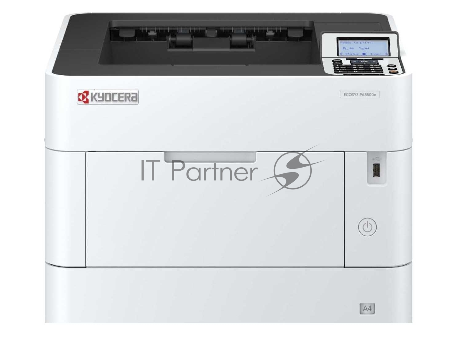 Принтер лазерный Kyocera ECOSYS PA5500x (110C0W3NL0), A4, ч/б, печ. до 55 стр/мин., 1200 x 1200 dpi, USB, RJ-45, Air Print, Mopria