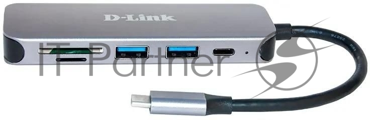 USB-концентратор D-Link DUB-2325, USB, USB 3.0 2порта, USB Type-C,SD,microSD, адаптер/USB