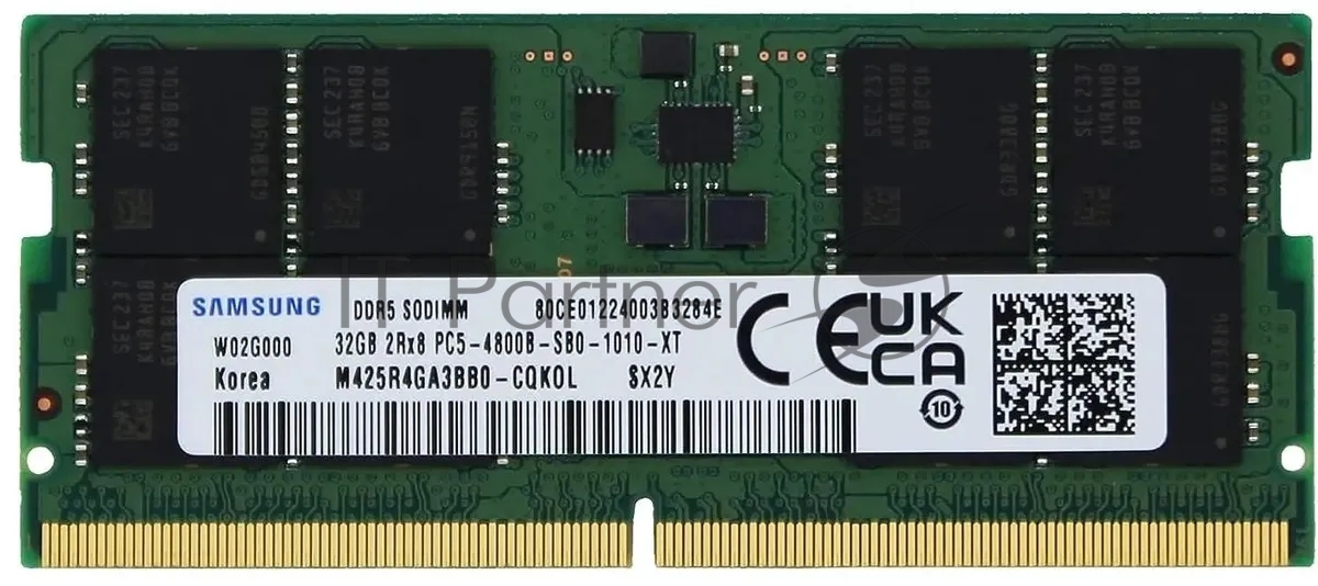 Оперативная память Samsung, DDR5, 32GB (1x32GB), 4800MHz, CL40, SO-DIMM