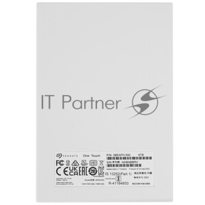 Внешний HDD 2.5" Seagate One Touch, 4TB, USB 3.2 Gen 1 Type-A, 5400 rpm, черный