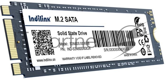 Накопитель SSD Indilinx IND-S3N80S, 512Gb, SATA III, M.2 2280, R/W 500/450