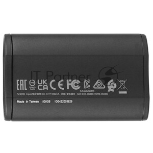 Внешний SSD ADATA SD810, 500 Gb, USB 3.2 Gen 2x2 Type-C, R/W 2000/2000, черный