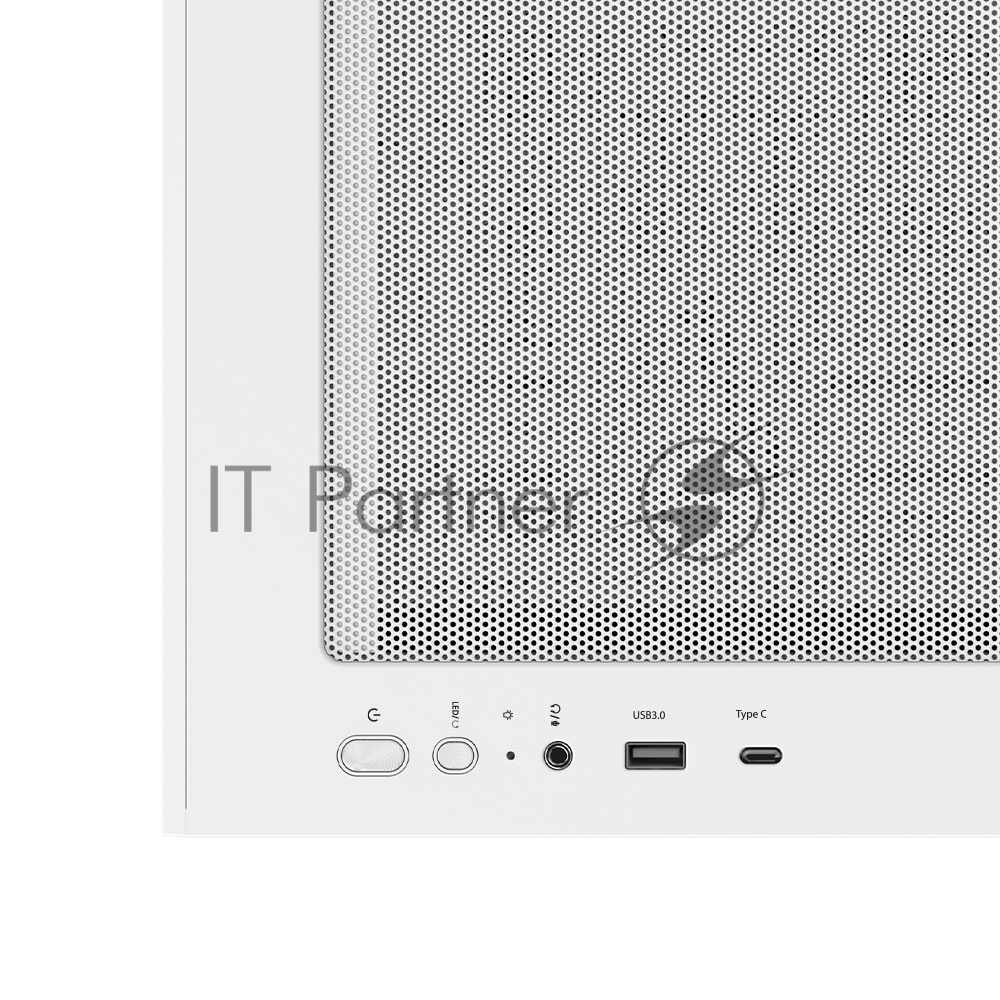 Компьютерный корпус ZALMAN P30 AIR, MATX, белый, WINDOW, 2xCombo (3.5'' or 2.5''), 3x2.5", 1xUSB TYPE-C, 1xUSB 3.0, FRONT 2x140мм ARGb, REAR 1x140мм ARGb