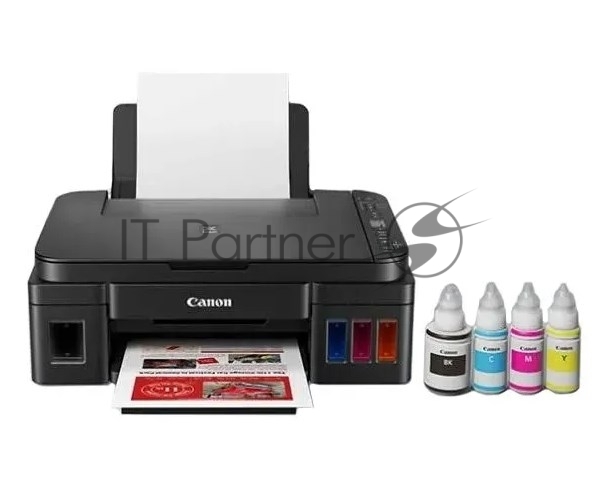 МФУ струйное Canon PIXMA G3416 (2315C052), А4, цветной, печ. 8.8 стр/мин. (ч/б) 5 стр/мин. (цвет), скан. до 3 стр/мин., 4800x1200 dpi (печать) 1200х600 dpi (скан.), USB, Wi-Fi